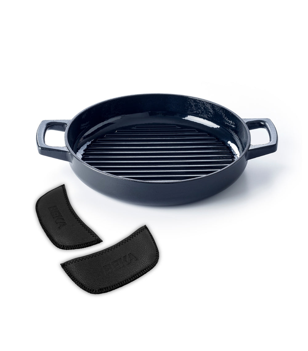 Nori 2-teiliges Set Grillpfanne mit Ledergriffen