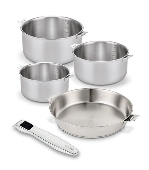 Evolution 5-pcs set with detachable handle