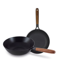 Mandala antikleef wokpan 28cm + braadpan 24cm