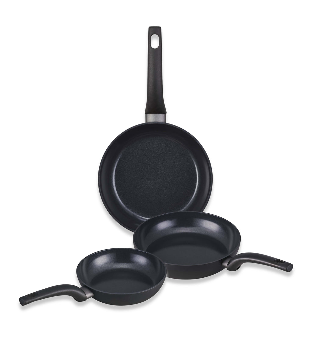 Kuro Set 3 pièces Poêles antiadhésives 20, 24 & 28 cm