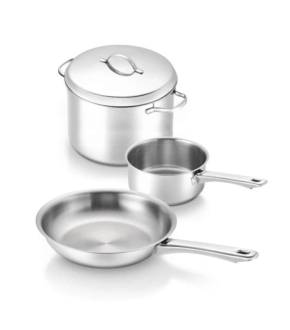 Zurich Trio – Kasserolle 16 cm + Kochtopf 24 cm + Pfanne 28 cm