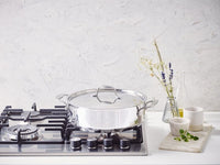 Chef skillet with 2 side handles