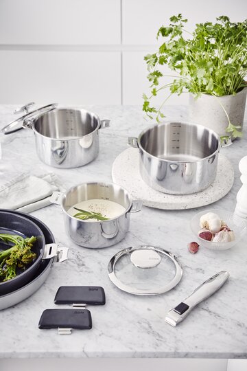 Evolution Multiply 3 pcs saucepan set with handle