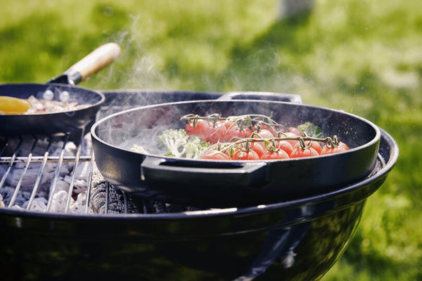 Nori 2-delige set grillpan met lederen grepen