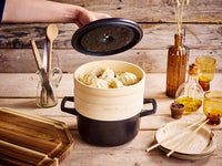 Nori Duo – Dutch Oven Steamer 20 cm + Leather Grips