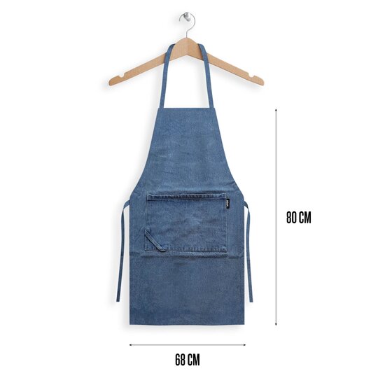 Denim look apron
